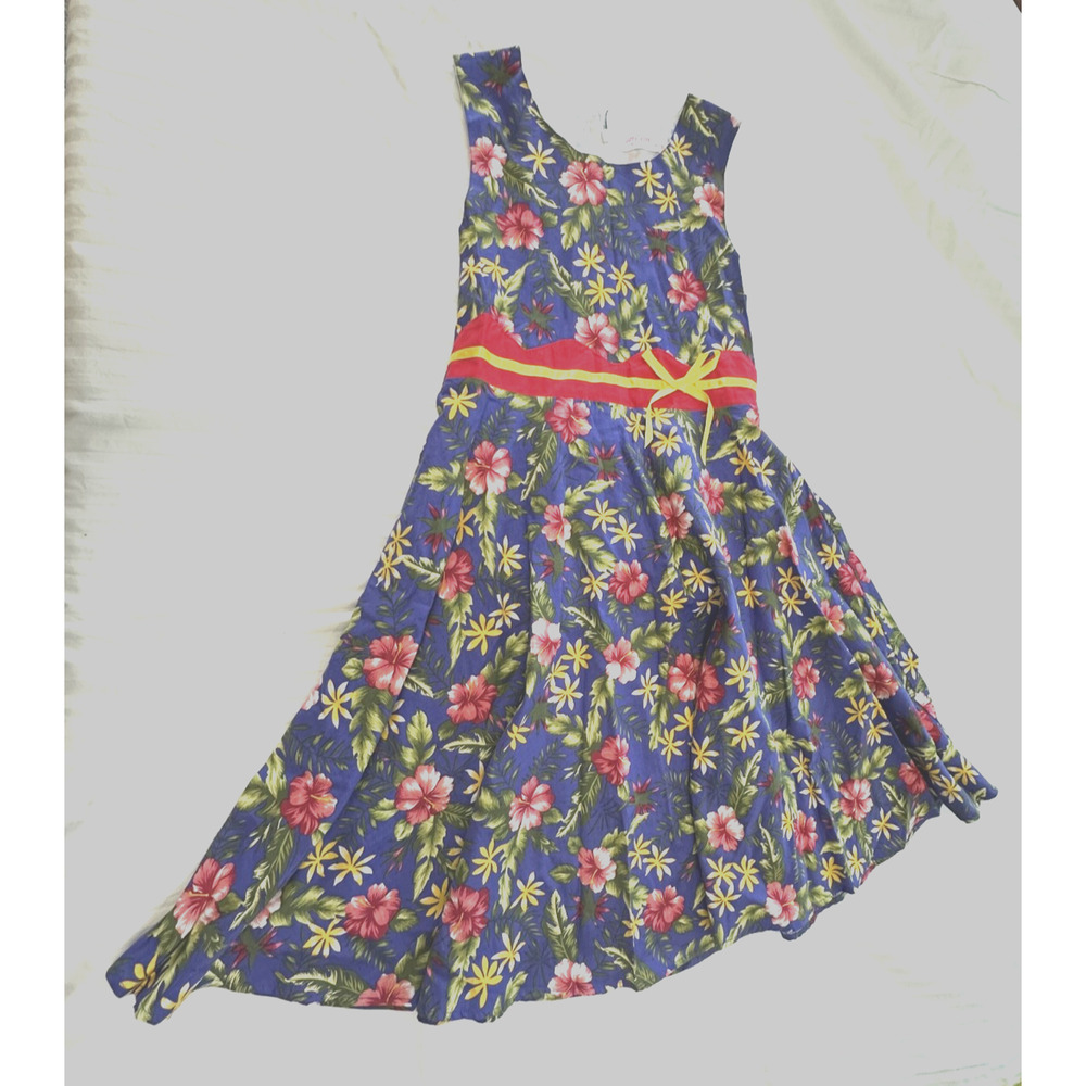 🍎🍎🍎SUNNY FASHION GIRLS SLEEVELESS COTTON DRESS SIZE 11/12 🍎🍎🍎